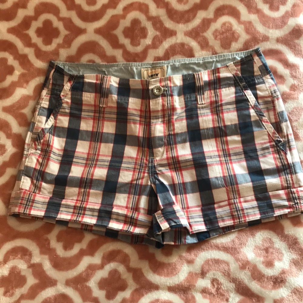 Levi’s plaid shorts